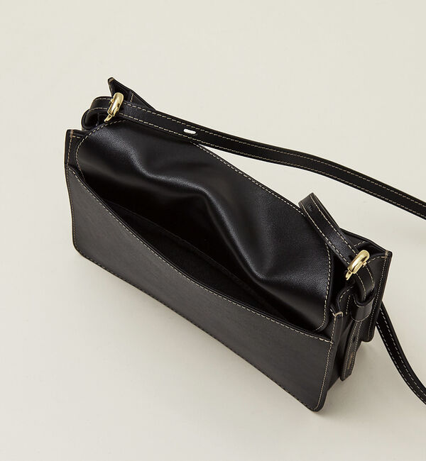 LOWELL things「【LEE掲載】Trench/レザーフラップショルダーBAG」|ショルダー・メッセンジャー|