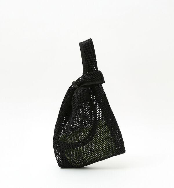 LOWELL things「【ミニポーチ付き】メッシュホーボー2WAYBAG」|トートバッグ|ブラック