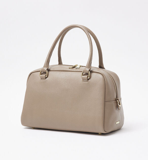 LOWELL things「●SOEUR/レザーボストンバッグ」|ボストンバッグ|グレージュ