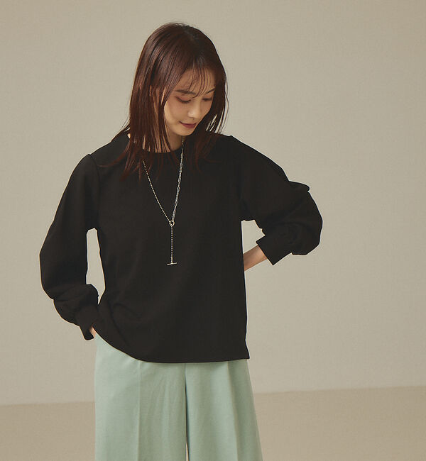 abahouse mavie「【前後着用可】カットジョーゼット2WAYプルオーバー」|Tシャツ・カットソー|