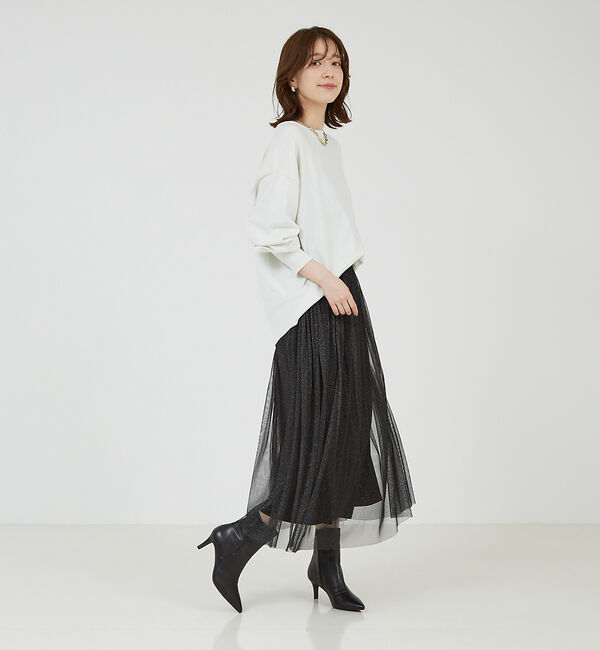 abahouse mavie「ラメMIXニットプルオーバー」|ニット・セーター|