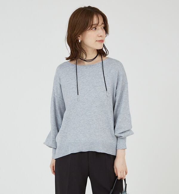 abahouse mavie「ラメMIXニットプルオーバー」|ニット・セーター|