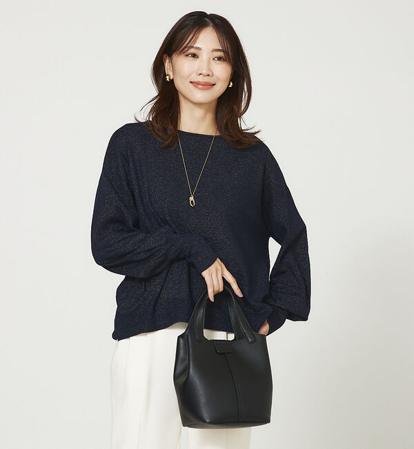 abahouse mavie「ラメMIXニットプルオーバー」|ニット・セーター|