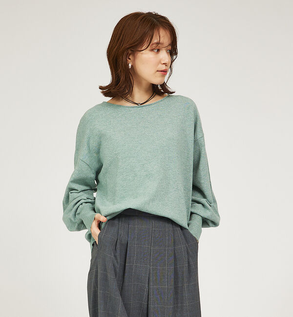 abahouse mavie「ラメMIXニットプルオーバー」|ニット・セーター|