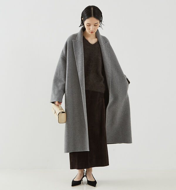 The Store by C' 「【COCUCA】カシミヤファーVプルオーバー」|ニット・セーター|