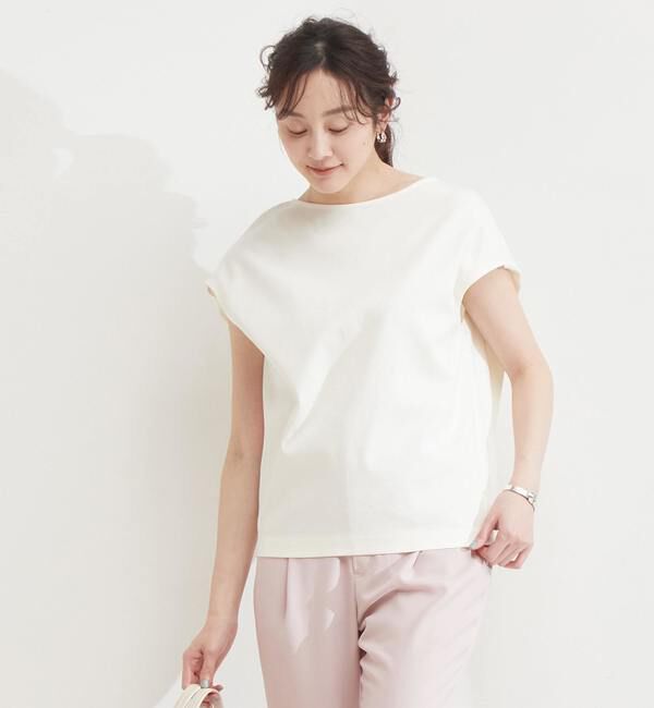TIARA「コクーンノースリーブトップス」|Tシャツ・カットソー|アイボリー