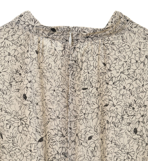 TIARA「フラワーカーテンプリントハイネックワンピース」|ワンピース|