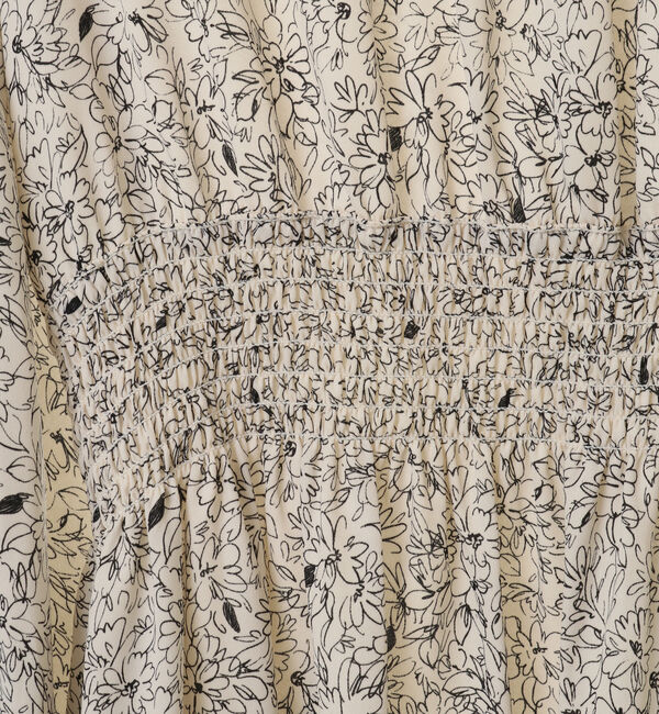 TIARA「フラワーカーテンプリントハイネックワンピース」|ワンピース|