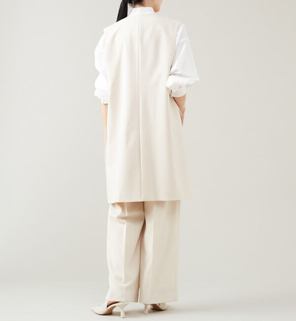 TIARA「シングルノーカラージレ（セットアップ対応）」|ベスト・ジレ|