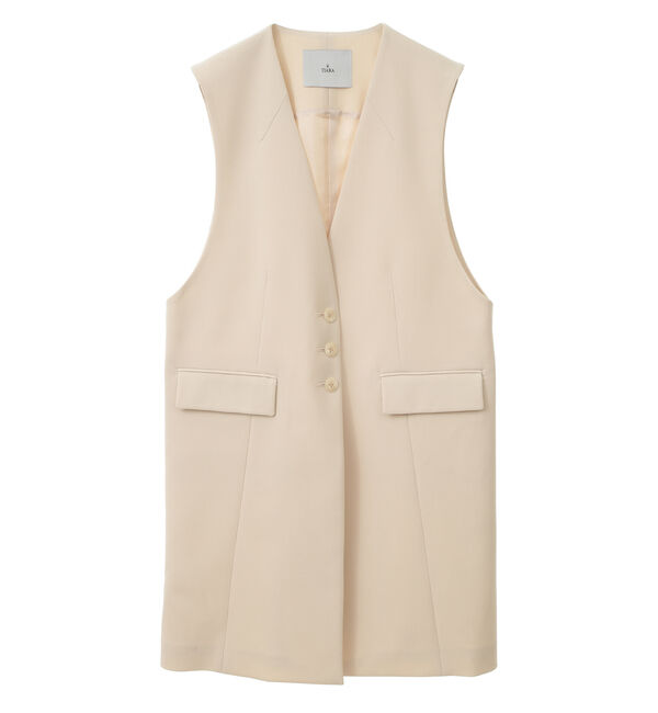 TIARA「シングルノーカラージレ（セットアップ対応）」|ベスト・ジレ|