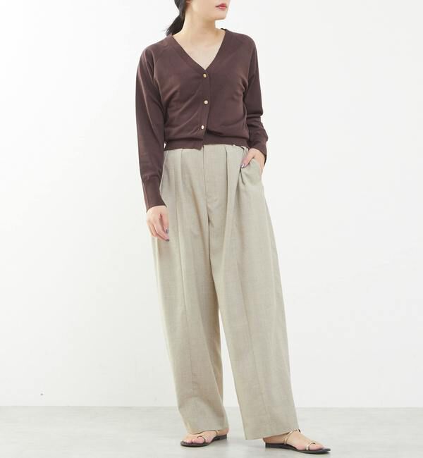 TIARA「ゴールドボタンカーディガン」|カーディガン|