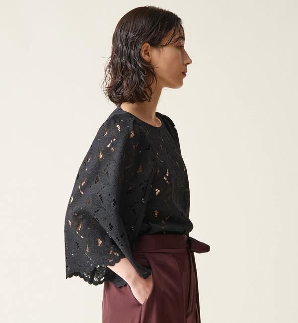 TIARA「オープンスリーブレースブラウス」|シャツ・ブラウス|