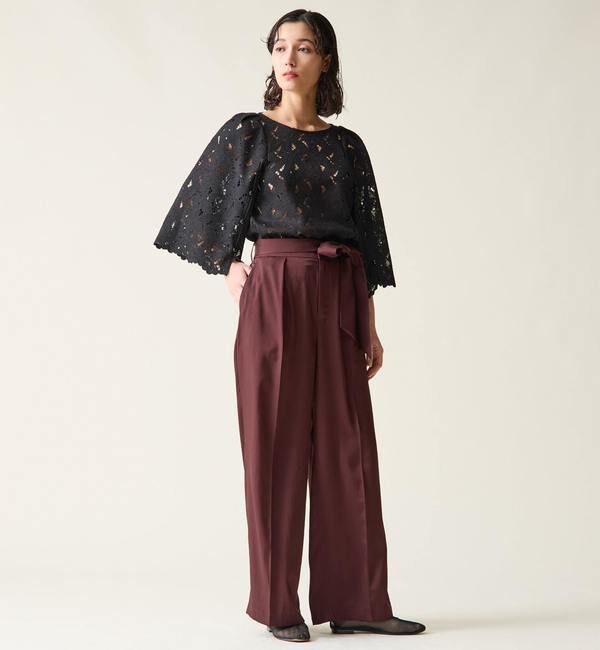 TIARA「オープンスリーブレースブラウス」|シャツ・ブラウス|