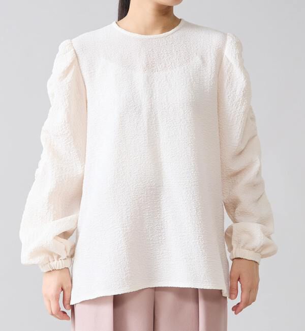 TIARA「ギャザースリーブブラウス」|シャツ・ブラウス|