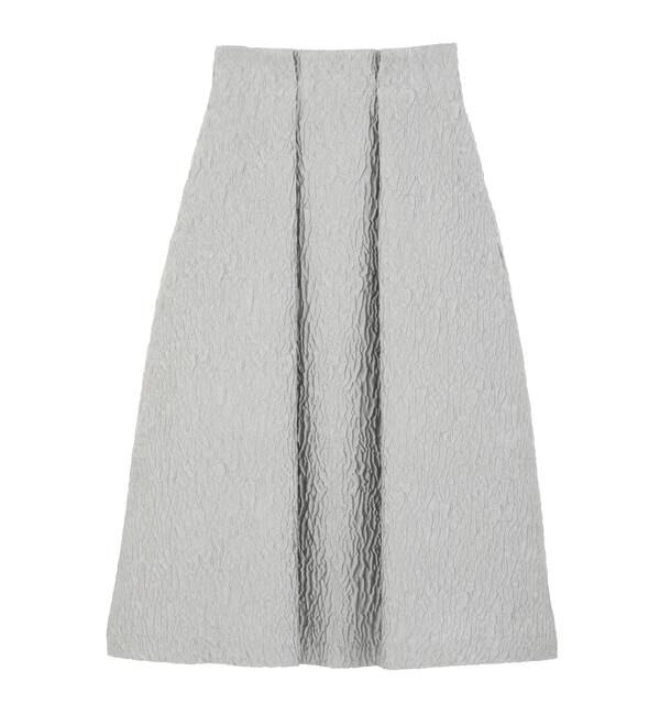 TIARA「ジャガードタックフレアスカート」|スカート|グレー