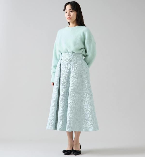 TIARA「ジャガードタックフレアスカート」|スカート|