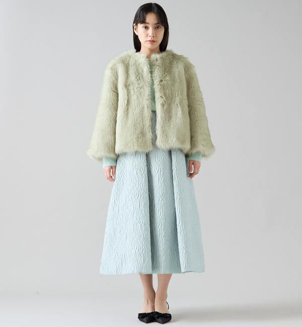 TIARA「ジャガードタックフレアスカート」|スカート|