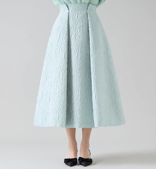 TIARA「ジャガードタックフレアスカート」|スカート|