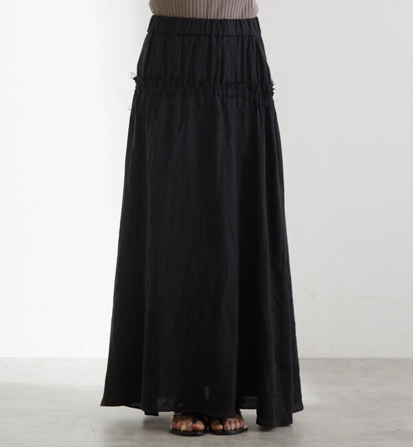 Liesse「リネンティアードスカート」|スカート|