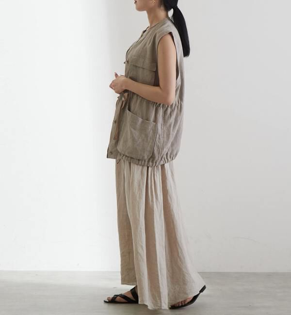 Liesse「リネンティアードスカート」|スカート|