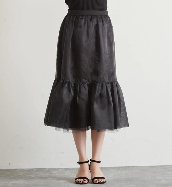 Liesse「オーガンザティアードスカート」|スカート|
