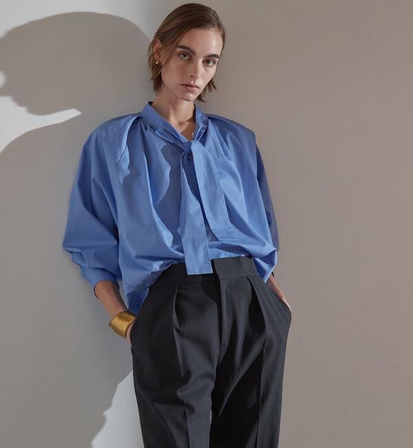 Liesse「ドルマンシャツブラウス」|シャツ・ブラウス|ブルー