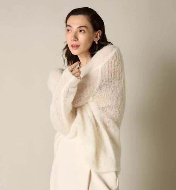 Liesse「ボートネックモヘアニット」|ニット・セーター|