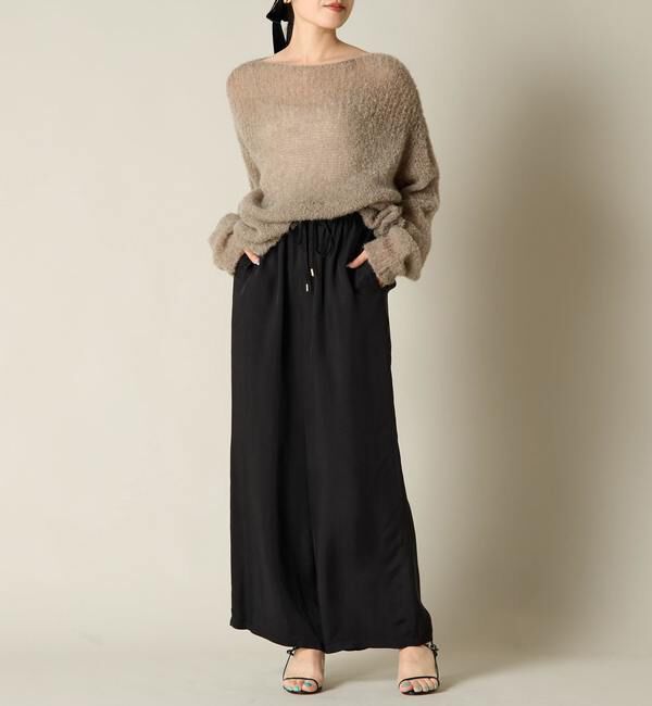 Liesse「ボートネックモヘアニット」|ニット・セーター|