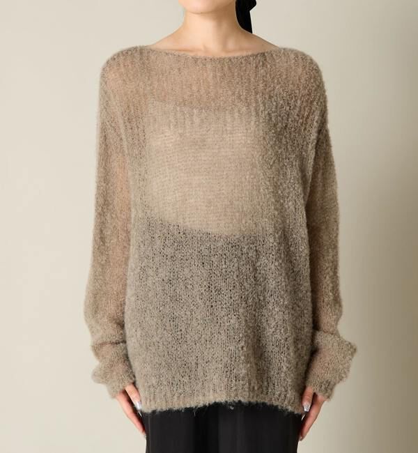 Liesse「ボートネックモヘアニット」|ニット・セーター|