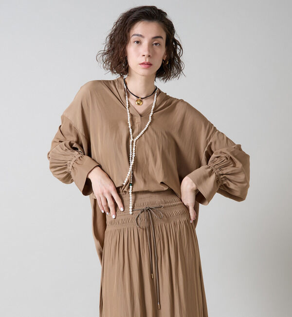 Liesse「ギャザーシャツ」|シャツ・ブラウス|