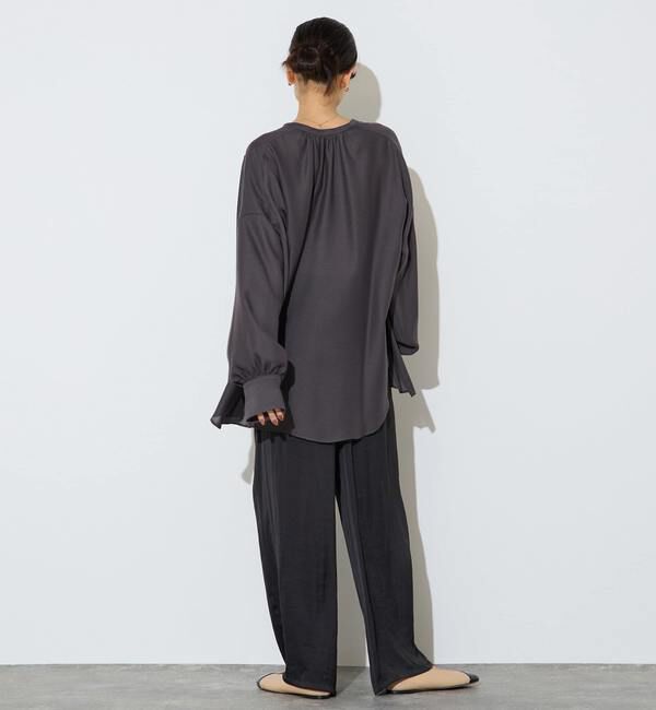 Liesse「ギャザーオーバーブラウス」|シャツ・ブラウス|