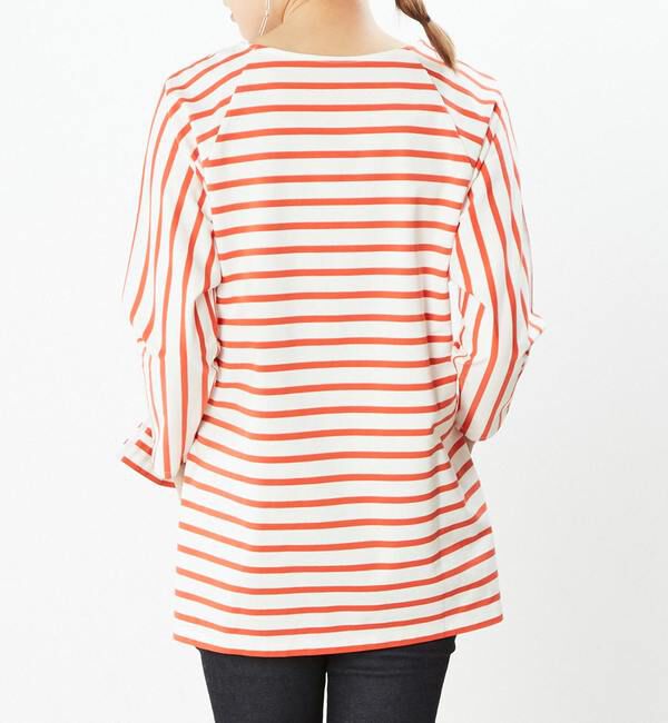  「予約受付2/28（月）まで！！【STELLA CIFFON】ドルマンスリーブボーダートップス」|Tシャツ・カットソー|