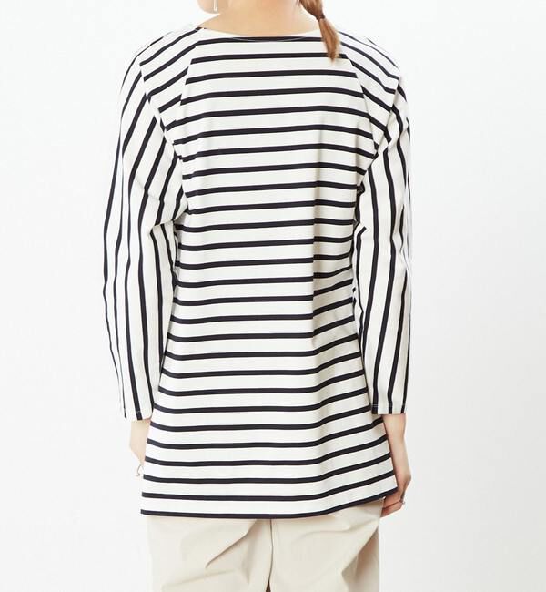  「予約受付2/28（月）まで！！【STELLA CIFFON】ドルマンスリーブボーダートップス」|Tシャツ・カットソー|