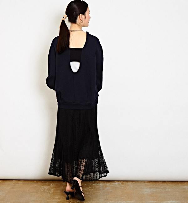 Soffitto「バックオープンスウェット」|Tシャツ・カットソー|