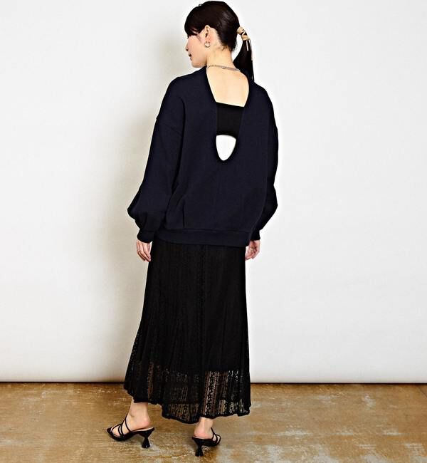 Soffitto「バックオープンスウェット」|Tシャツ・カットソー|