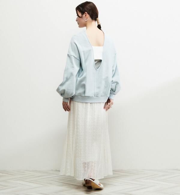 Soffitto「バックオープンスウェット」|Tシャツ・カットソー|