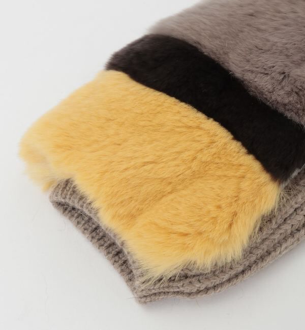 A_「【ALPO/アルポ】レッキスファー&times;ニットFingerless Gloves」|手袋|