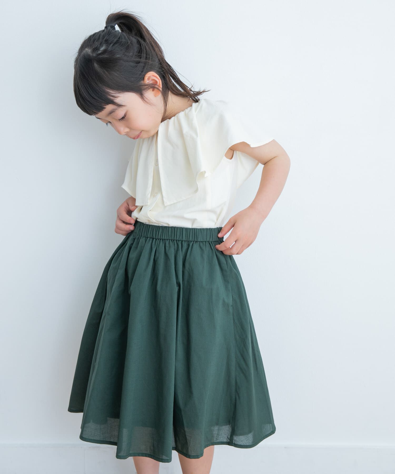 URBAN RESEARCH DOORS「『親子リンク』コットンローンギャザースカート(KIDS)」|その他|