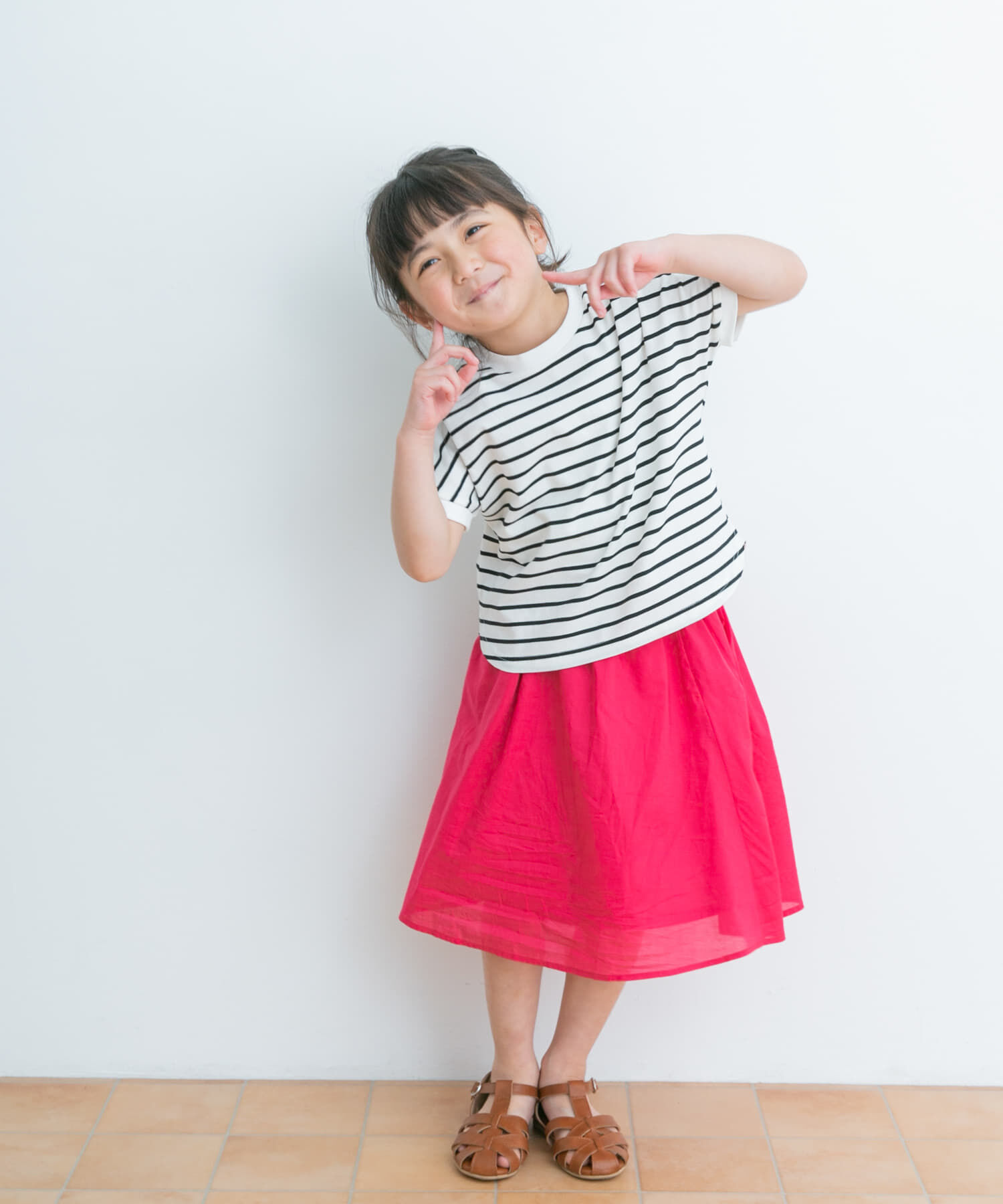 URBAN RESEARCH DOORS「『親子リンク』コットンローンギャザースカート(KIDS)」|その他|