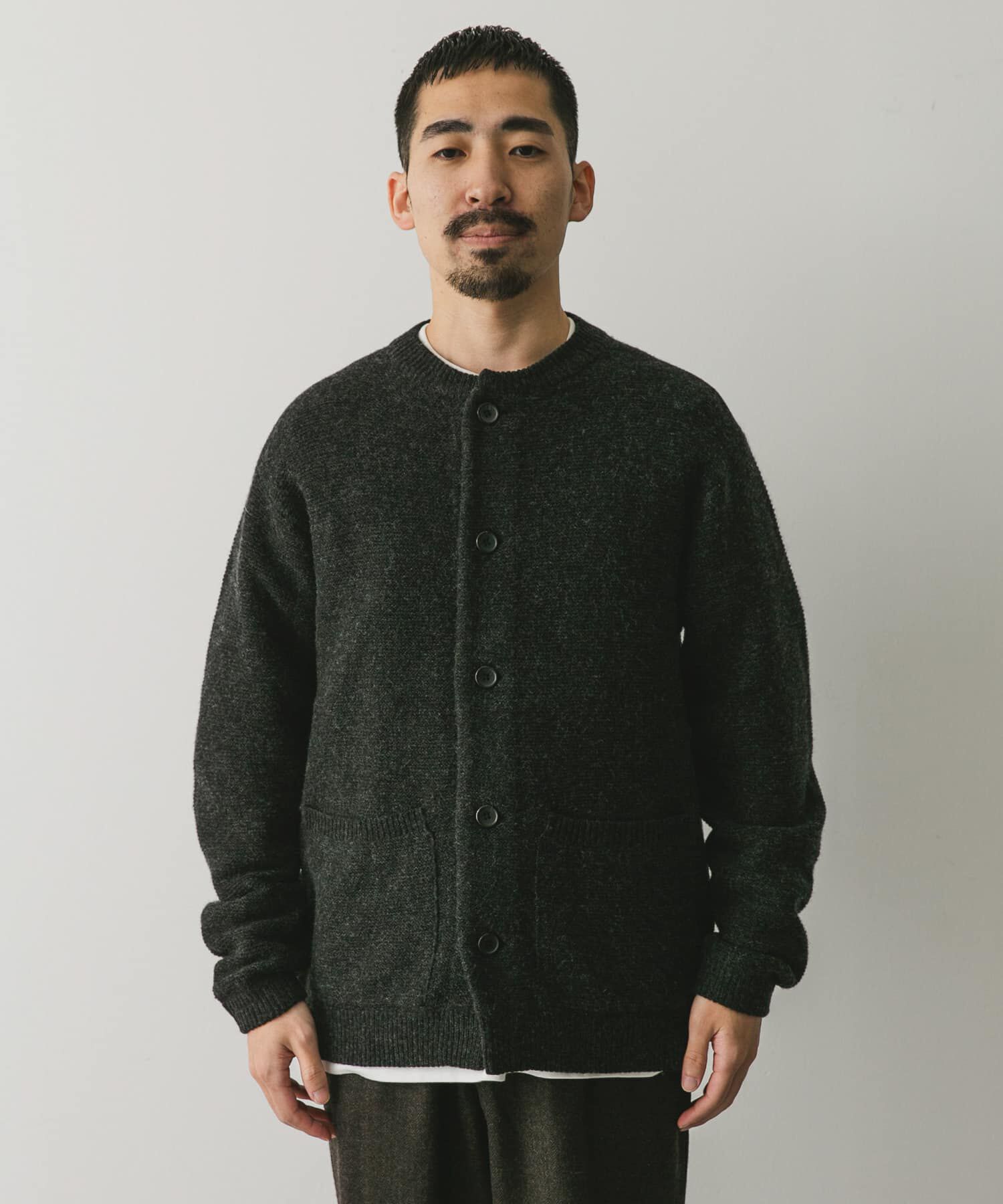 URBAN RESEARCH DOORS「『XLサイズ/WEB限定』ハミルトンウールガーターカーディガン」|カーディガン|