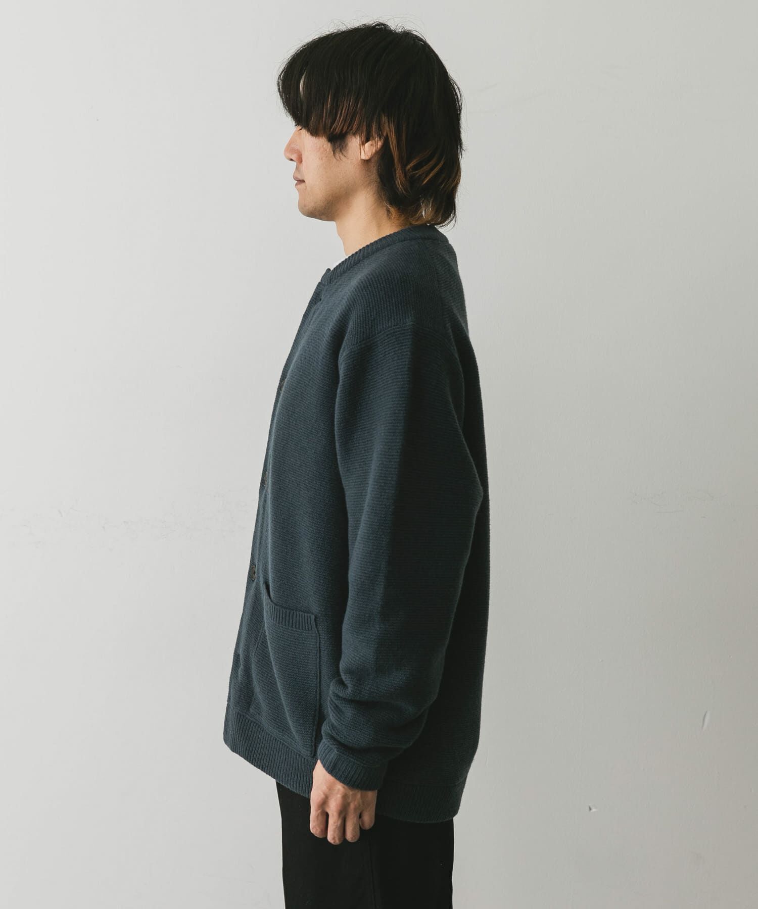 URBAN RESEARCH DOORS「『XLサイズ/WEB限定』ハミルトンウールガーターカーディガン」|カーディガン|