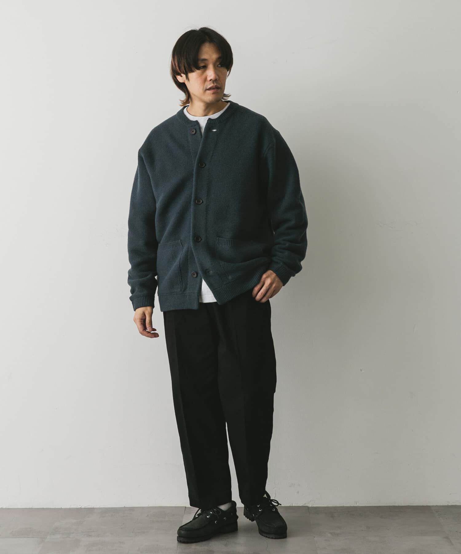 URBAN RESEARCH DOORS「『XLサイズ/WEB限定』ハミルトンウールガーターカーディガン」|カーディガン|