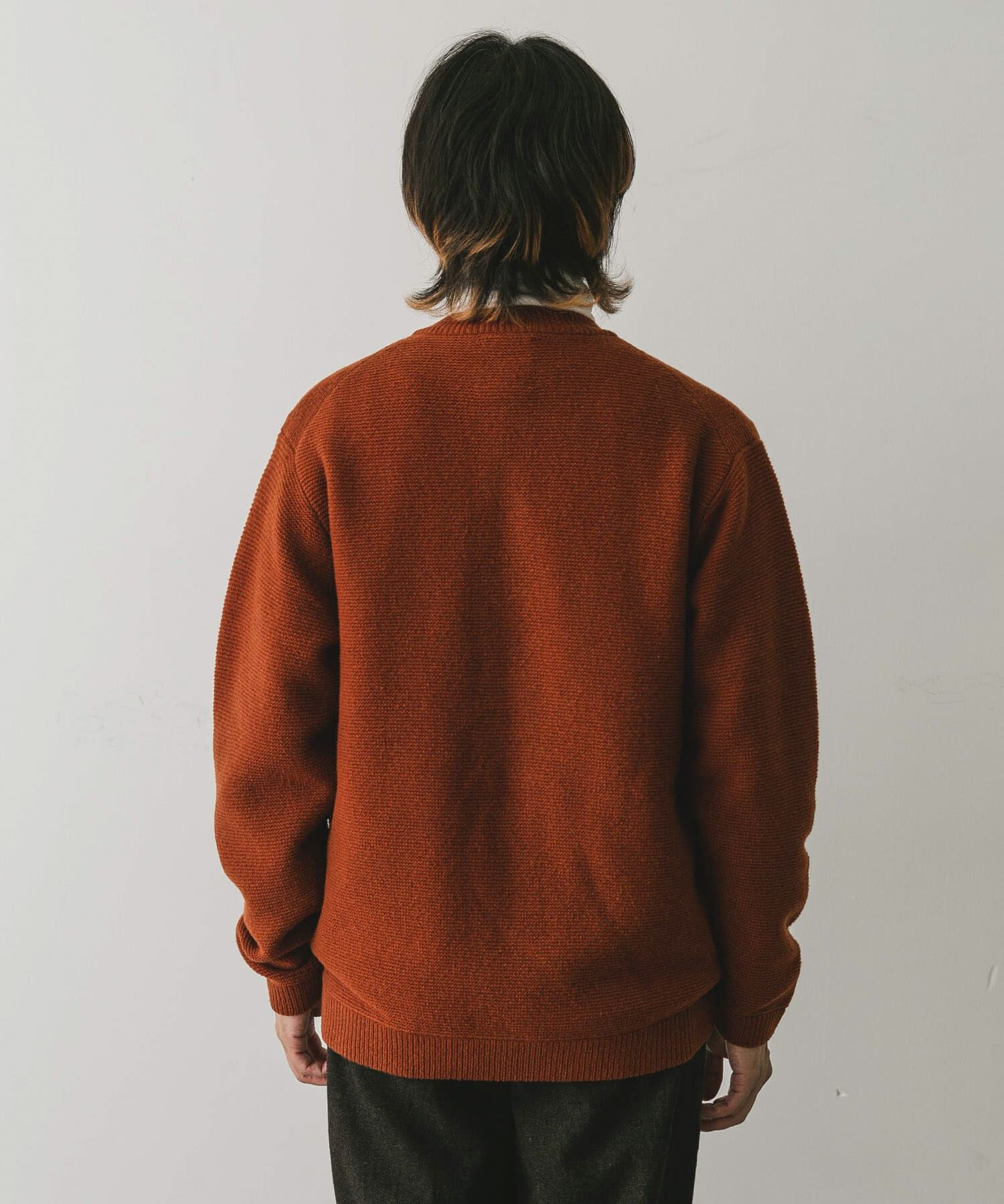 URBAN RESEARCH DOORS「『XLサイズ/WEB限定』ハミルトンウールガーターカーディガン」|カーディガン|