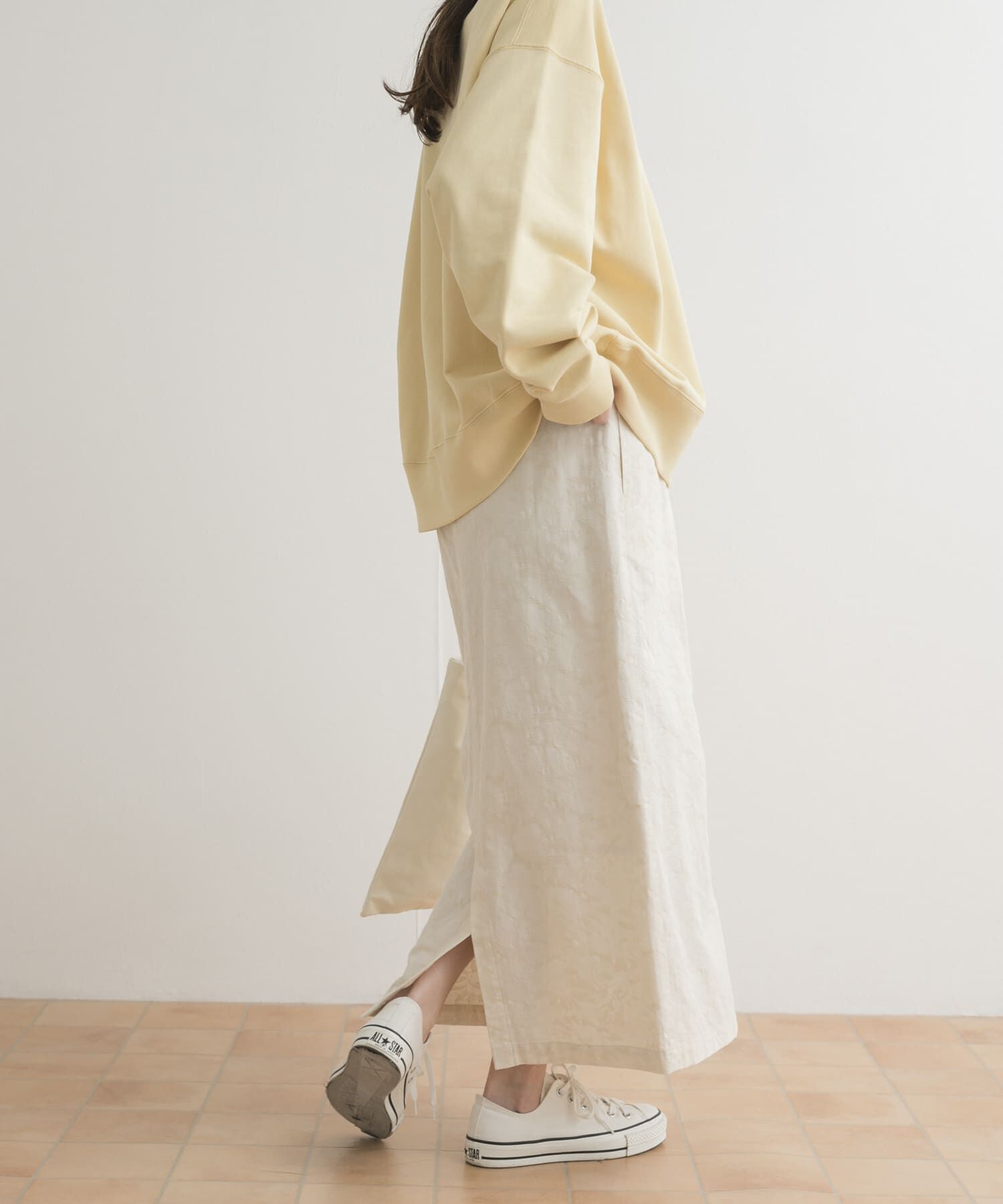 URBAN RESEARCH DOORS「ジャガードストレートスカート」|スカート|