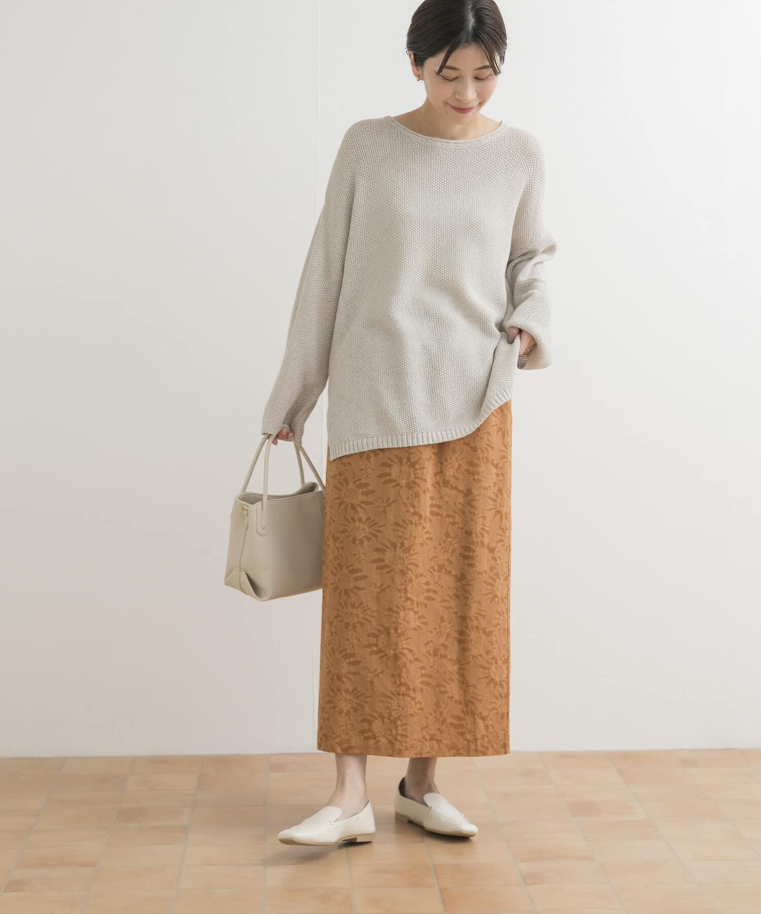 URBAN RESEARCH DOORS「ジャガードストレートスカート」|スカート|