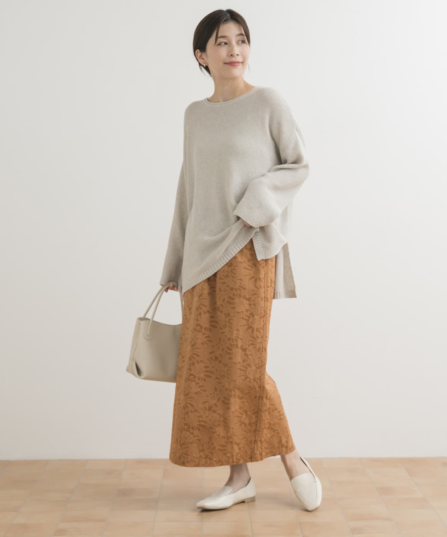 URBAN RESEARCH DOORS「ジャガードストレートスカート」|スカート|