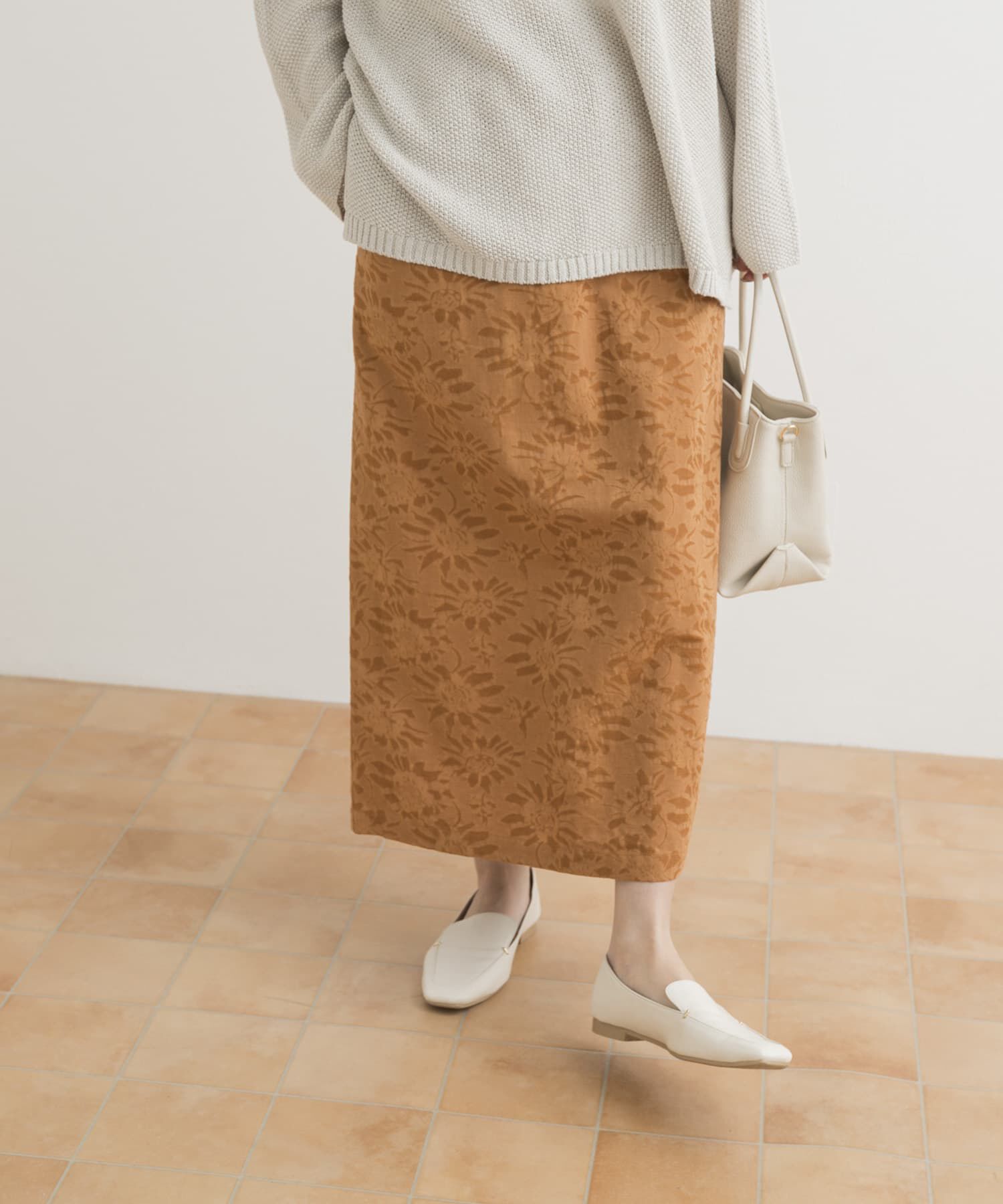 URBAN RESEARCH DOORS「ジャガードストレートスカート」|スカート|