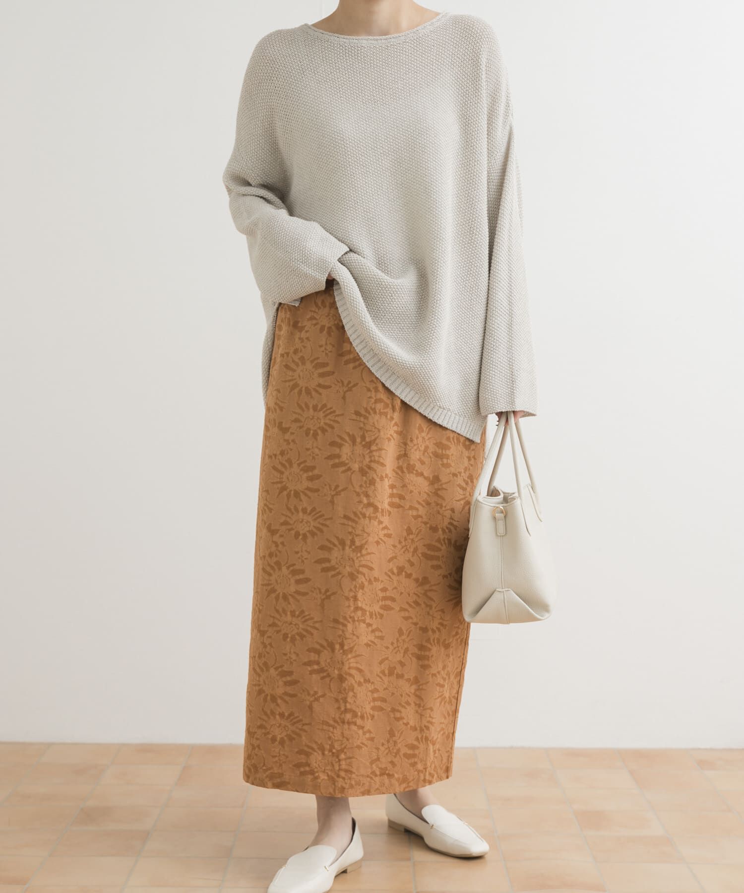 URBAN RESEARCH DOORS「ジャガードストレートスカート」|スカート|