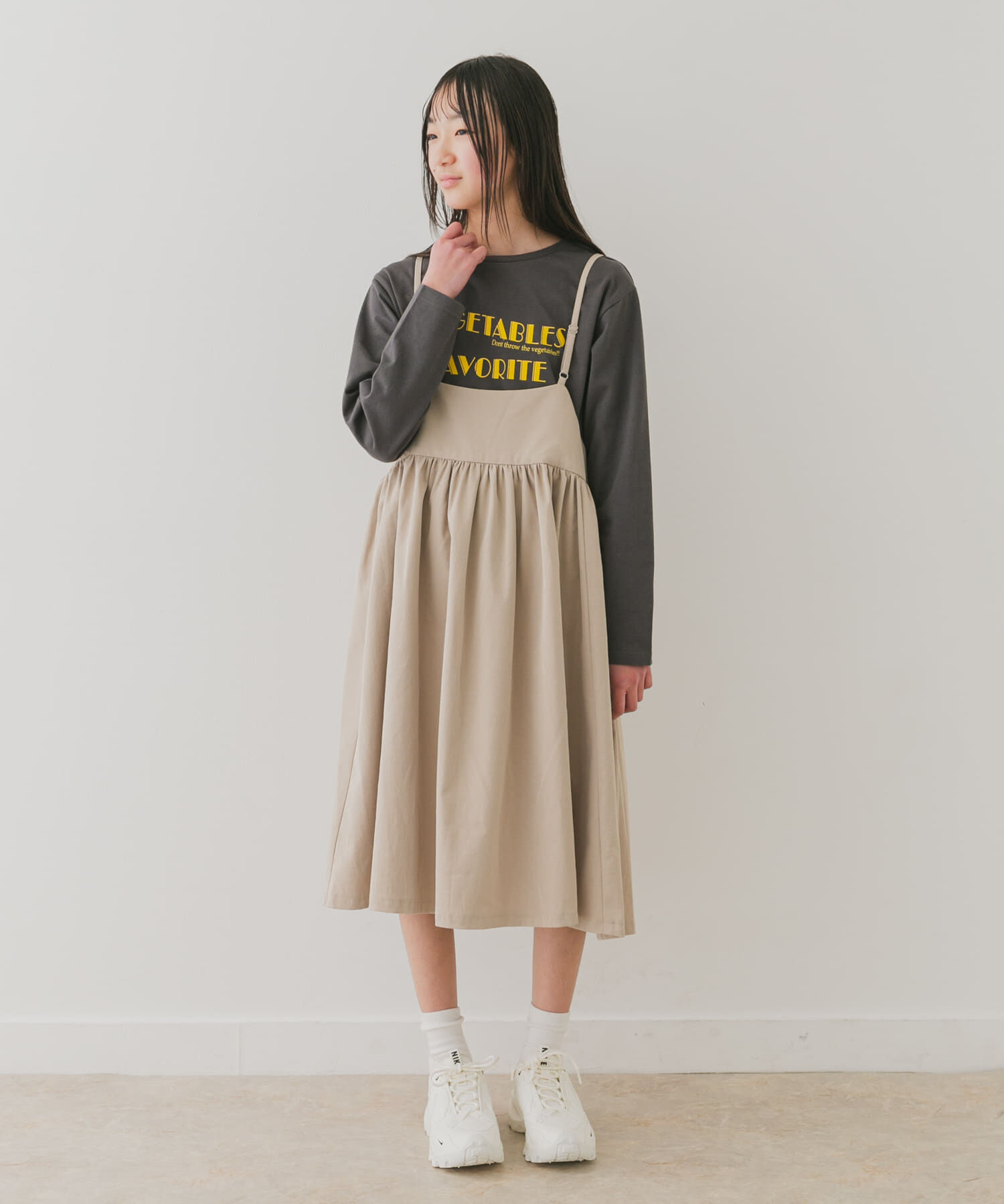 URBAN RESEARCH DOORS「『WEB/一部店舗限定サイズ』キャミソールジャンパースカート(KIDS)」|ワンピース|