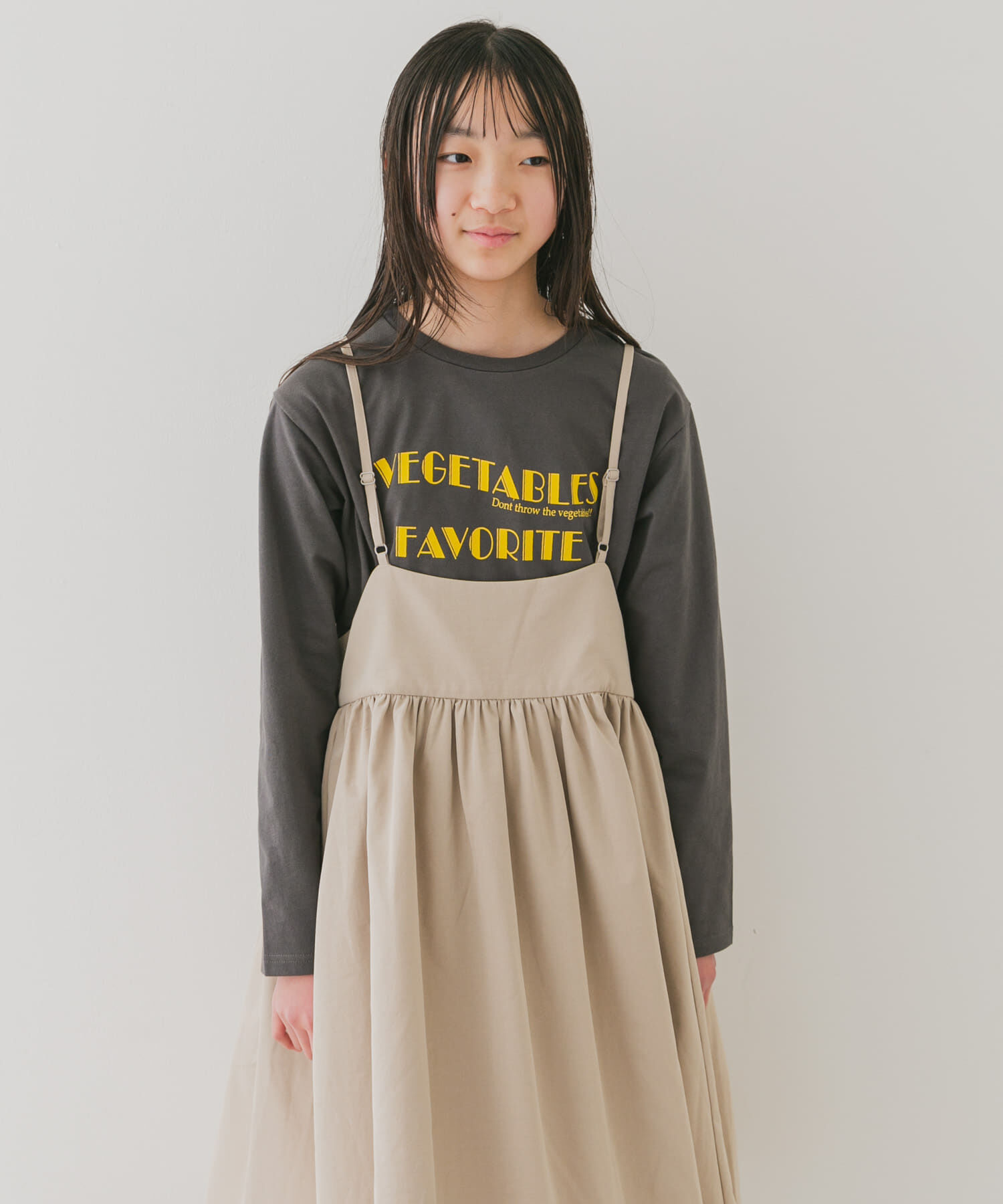 URBAN RESEARCH DOORS「『WEB/一部店舗限定サイズ』キャミソールジャンパースカート(KIDS)」|ワンピース|